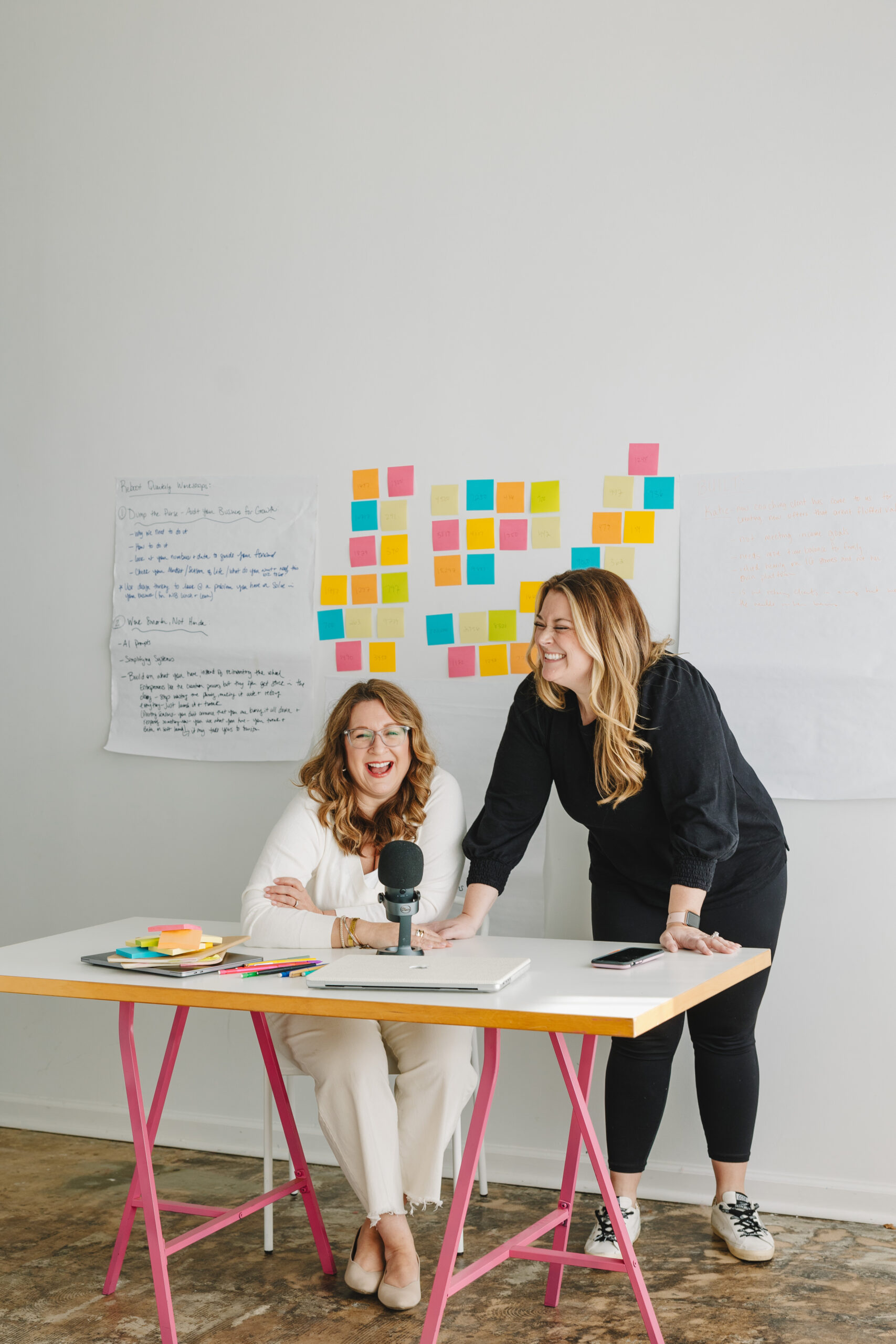 the business reboot podcast hosts Melissa Pepin and Corry Frazier